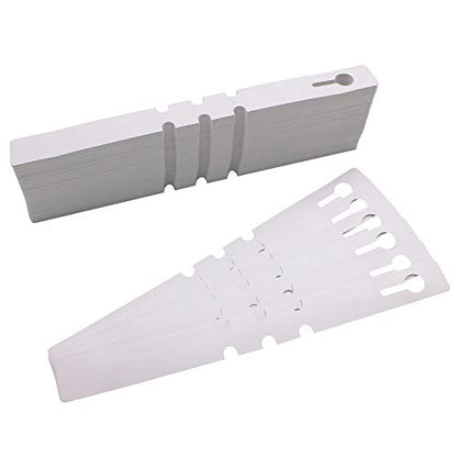 200Pcs Plastic Plant Labels Wrap Around Tree Tags, Adjustable Nursery Garden Labels Plant Tags with Large Writing Surface, White
