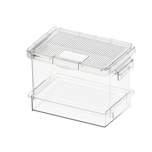 Reptile Feeding Box Storage Box,Portable,Easy to Clean,Reptile Feeder Cage for Cricke Raising Mealworms