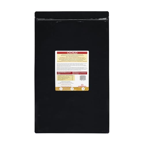 Northfin Cichlid Fish Food, Slow-Sinking Pellets, 1mm, 2.5kg | Cichlid Formula; slow-sinking pellets for carnivorous & omnivorous cichlids; whole Antarctic krill meal; crafted in Canada
