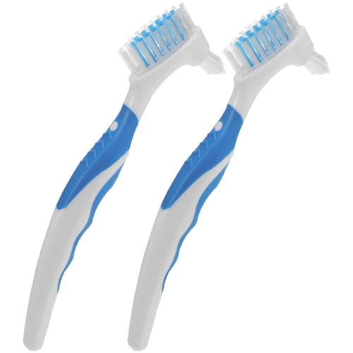 2pcs Double-Head Mini Turtle Shell Cleaning Brush Mud Remover Portable Aquatic Tortoise Shell Maintenance Tool for Household Reptile Health