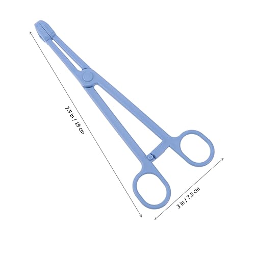 Mipcase 1pc Plastic Pet Stool Clamp for Easy -up of Reptile Bird and Animal Waste Material Scissors Design Handle for Convenience - color: Blue
