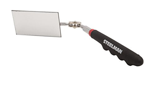 STEELMAN 41817 30-Inch Telescoping 2-Inch x 3.5-Inch Inspection Mirror - size: 2"L x 2"W