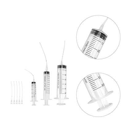 balacoo Bird Feeding Syringe Set with Tubes 3 Sizes 1.69Oz 0.85Oz & 0.34Oz Capacity Clear Plastic Hand-Feeding Tool for Baby Parrots Pigeons Doves and Snakes Includes 5 Thin Injecting Tubes