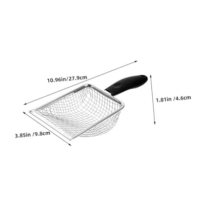 KESYOO Stainless Steel Cat Litter Scoop Fast Sifting Reusable Litter Shovel for Easy Cleaning of Cat and Reptile Waste Durable Pet Supply with Non Stick Design Mesh