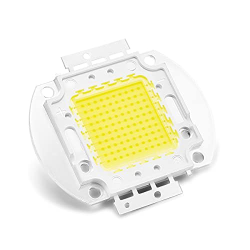 CHANZON High Power Led Chip 100W White 6000K - 6500K | (3000mA / DC 30V - 34V / 100 Watt) Super Bright Intensity SMD COB Light Emitter Components Diode Bulb Lamp Beads DIY Lighting - color: C) White (6000k)