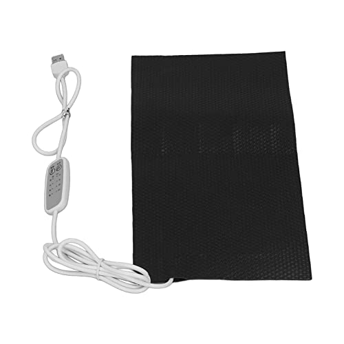 Temperature Regulating Heating Pad, Water Proof Electric Cloth Heater Pad with Charging Cable, 4 Gear Electric Cloth Heater for Clothes Seat Pet Bed Warmer (10x20cm) - size: 10x20cm