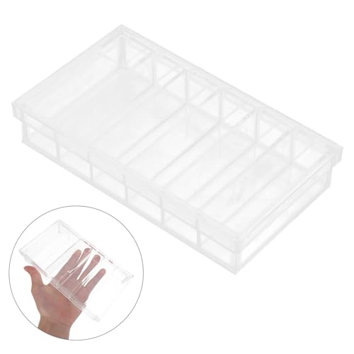 Ipetboom Acrylic Incubation Box with Lid, 6-Compartment Laboratory Storage Tray for Fish Fry Hatching, Small Animal Breeding, and Specimen Observation