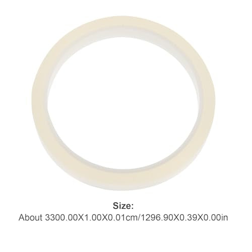 Didiseaon 5 Rolls High Temperature Heat Press Tape 10mm X 3 Polyester Sublimation Printing Tape for Industrial Repair and Thermal Resistant Applications