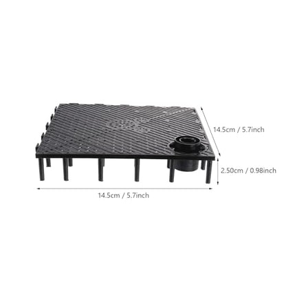 VANZACK Aquarium Bottom Filter Plate 5-Pack Fish Tank Filtering Plates Divider Board Grid 5.70 X 5.70 X 0.98 in Undergravel Filter Parts for DIY Aquarium System