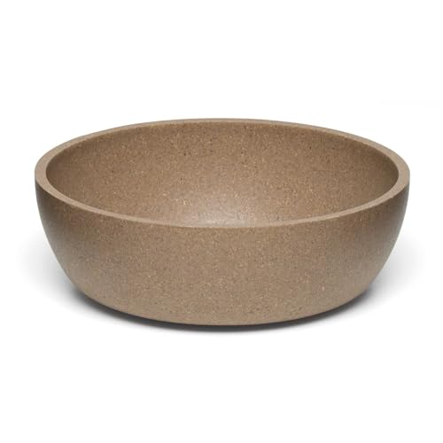 Loving Pets - Dolce Bamboo - Eco-Friendly Pet Bowls & Dishes for Dog, Cats, Puppy Food and Water Bowl -Sustainable and Dishwasher Safe, Made with Real Bamboo (Large, Coffee-Brown) - color: Coffee Brown, size: Large Bowl