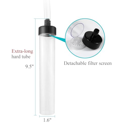 Laifoo 5ft Aquarium Siphon Vacuum Cleaner for Fish Tank Cleaning Gravel & Sand - size: 5ft
