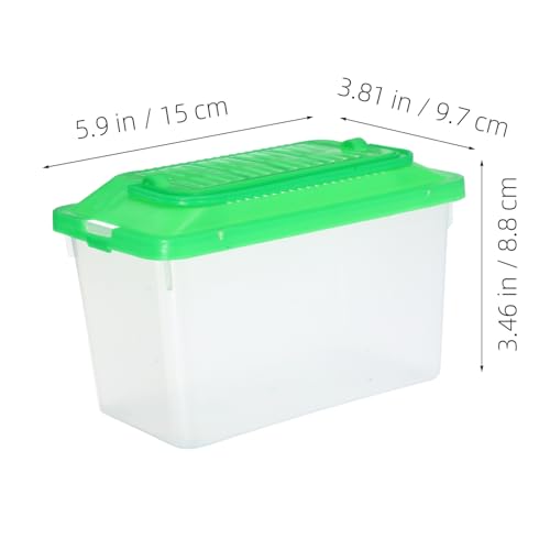 Milisten Box Portable Plastic Turtle Tank and Hamster Transport Container Lightweight Ventilated Multi Functional Aquarium for Outdoor Adventures and Travel with Pets for Goldfish and