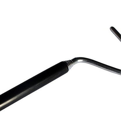 ayamaya Collapsible Snake Hook Extend to 39.3 inch, Telescoping Pocket Stainless Steel Snake Shaft Retractable Reptile Hook Soft Grip Field Hook for Catching Handling Grabber Separate Small Pet Snake