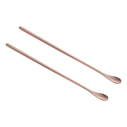 YARNOW 2Pcs Pet Food Spoon for Reptiles Long Handle Lizard Feeding Tool Comfortable Grip for Small Animal Feeding Lightweight Versatile Feeding Scoop