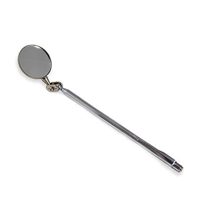 RIVERWELD Adjustable Telescopic Inspection Mirror Swivel Arm | Pocket Clip Tools Retractable Handle 360 Swivel