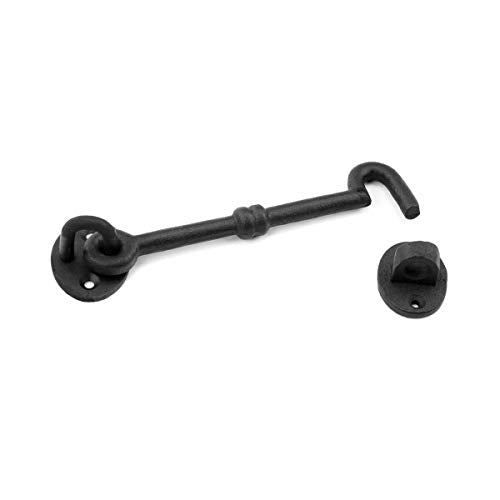 Renovators Supply Manufacturing Wrought Iron Cabin Hook Eye Shed 5.75" Gate Door Latch Catch Holder - size: 5.75-inch