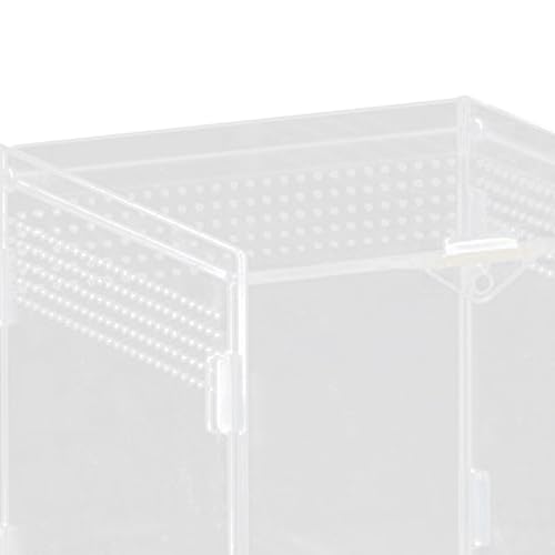 Reptile Feeding Box, Reptile Terrarium, Acrylic, Professional, Spacious Container, for Bearded Dragons, 15x15x15cm - size: 15x15x15cm
