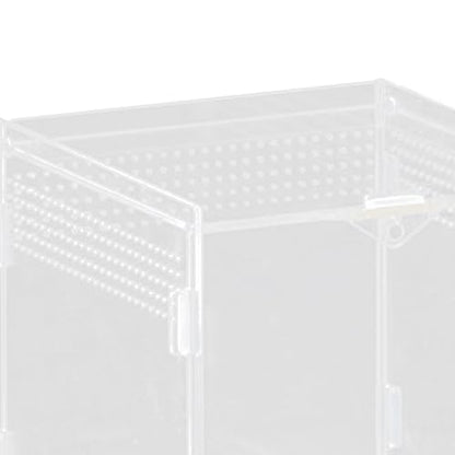Reptile Feeding Box, Reptile Terrarium, Acrylic, Professional, Spacious Container, for Bearded Dragons, 15x15x15cm - size: 15x15x15cm