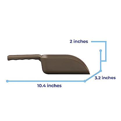 Vikan Remco 630066 Color-Coded Plastic Hand Scoop - BPA-Free Food-Safe Kitchen Utensils, Restaurant and Food Service Supplies, 16 oz, Brown