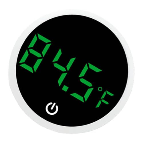 Fishtanks Digital Thermometers LED Display Accurate Temperature Gauge for Reptiles Tanks Wth Stick on Rechargeable Design LED Display Thermometers - color: A