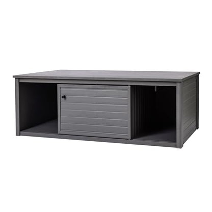 New Age Pet Lo‑Boy Versa Stand for Reptile Terrariums, Low-Profile ECOFLEX Cabinet for Stacked Large, 48" Mojave Reptile Habitats, Grey - color: Grey