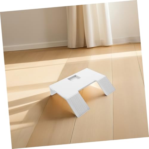 Toyvian 2pcs Plastic Turtle Ramp Suction Cups Floating Dock for Basking Desktop Reptile Basking Platform for Turtle Tank - color: White