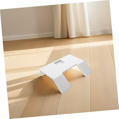 Toyvian 2pcs Plastic Turtle Ramp Suction Cups Floating Dock for Basking Desktop Reptile Basking Platform for Turtle Tank - color: White