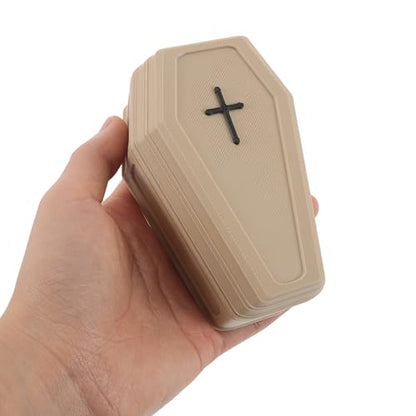 Mini Coffin Box: Resin Hamster Casket - Pet Burial Box for Party Favors Goth Display Doll Bird Reptile Rabbit Mice Parrot Memorial