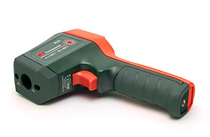 Extech IR320 Dual Laser Infrared Thermometer, IP65, -4 to 1202F, 12:1 | Non-contact to 1202F (650C), 12:1 ratio, IP65, 3m drop-proof, dual laser, high/low LED alarms, emissivity