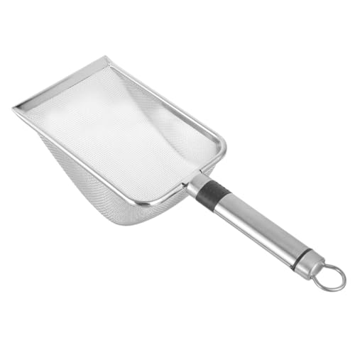 balacoo Reptile Litter Scoop Stainless Steel Sifting Shovel 1.5x1.5mm for Cat Litter and Small Pet Waste Cleaning in Terrariums and Indoor Use