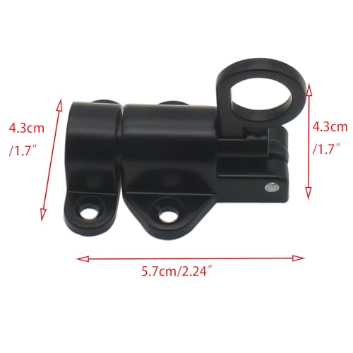 Self-Closing Latches Spring Door Lock Aluminum Alloy Black Resilient Bolt Latch Spring Barrel Slide Door Lock with Screws (2pcs)