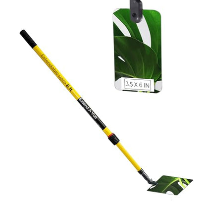 Telescoping Inspection Mirror - Standard Fiberglass, Lightweight & Durable, 4 ft - 8 ft Pole, 3.5 x 6 inch Acrylic Mirror - size: 3.5 x 6 inch Acrylic Mirror, style: 4 ft - 8 ft Pole