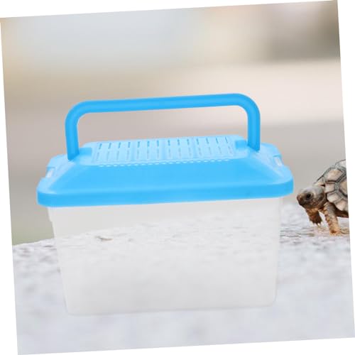 Plastic Handheld Fish Tank Reptile Tortoise Tank Small Fish Cage Turtle Terrarium Pet Travel Box