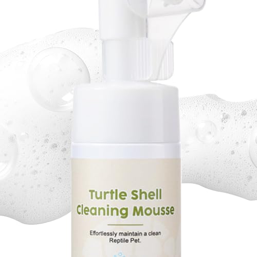 Reptile Cleaner Liquid - 100ml Gentle Moisturizing Reptiles Foaming Cleanser, 1Piece Hydrating Wash for Maintenance, Tropical Scent Pump with Soap Free Formula, Care Tool, Hygiene Mist for Tank