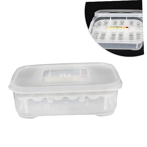 FOMIYES Reptile Egg Incubator Thermometer Snake Lizard Box Egg Capacity Heat Light Easy to Clean Random Color