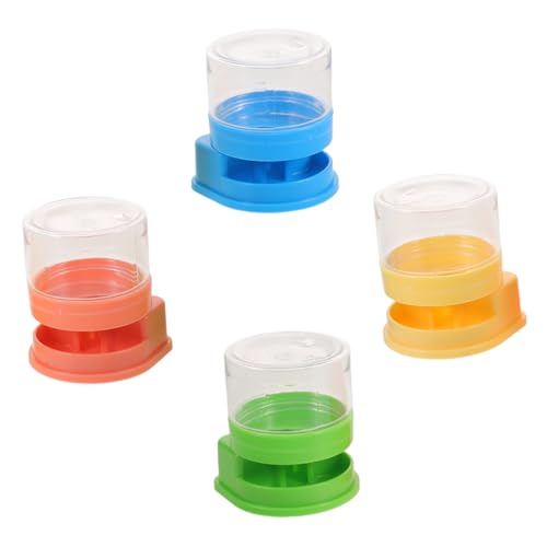 Homoyoyo 4pcs Small Reptile Water Fountain and Water Dish Bowl for Lizards Turtles Snakes Gecko Terrarium Tank Accessories