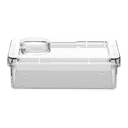 Reptile Water Bowl - Anti-Escape Crested Gecko Food Dish, Reptile Amphibian Feeders, Polystyrene | Snake Water Bowl for Habitat Feeding Gecko Chameleon Terrarium Frog Tank Lizard Tortoise Cage Le - color: White