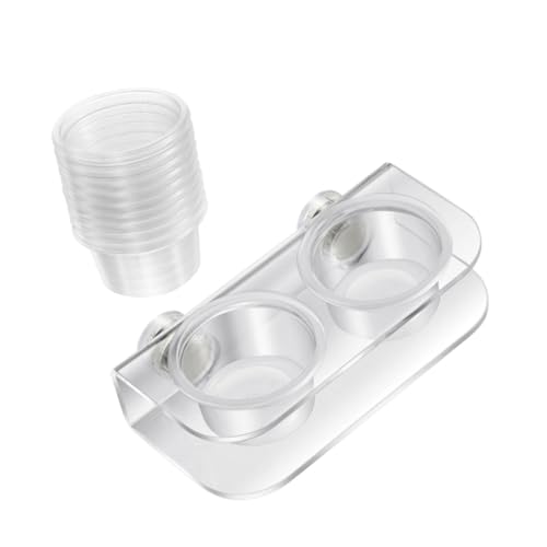 Escape Feeding Dish Water Cup Strong Mount for Reptiles Live Prey in Tanks Enclosures Feeding Tray - color: Large dining table