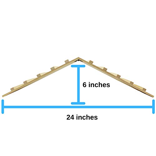 Wood Bridge for Small Animal Cage or Habitat - Guinea Pigs, Ferrets, Chinchillas, Hedgehog, Dwarf Rabbits and Other Small Animals