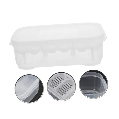 POPETPOP Box Compartments for Efficient Hatching Plastic Incubation Container for Lizards Geckos Snakes and Other Reptiles