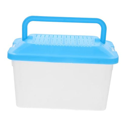 Reptile and Pet Hamster Carrier Tank Transparent Portable Aquarium for Turtles and Pets Easy to Breeding Case for Travel and Home Use - size: 15.00X11.00X9.00cm