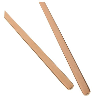 Happyyami 2pcs Feeding Spoon for Reptiles Lizard Food Scoop Pet Food Handle Spoon - color: Rose Gold