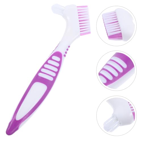 Turtle Shell Cleaning Brush Double-Sided Aquatic Tortoise Shell Mud Remover Portable Purple Brush for Turtle Care and Reptile Tank Maintenance