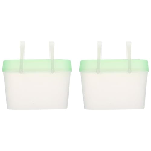 BESTonZON 2Pcs Plastic Outdoor Pet Carriers for Small Animals, Medium Green Hamster Cages and Turtle Boxes with Handles for Travel and Reptile Transport
