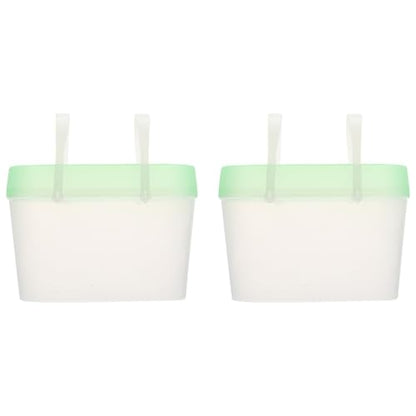 BESTonZON 2Pcs Plastic Outdoor Pet Carriers for Small Animals, Medium Green Hamster Cages and Turtle Boxes with Handles for Travel and Reptile Transport