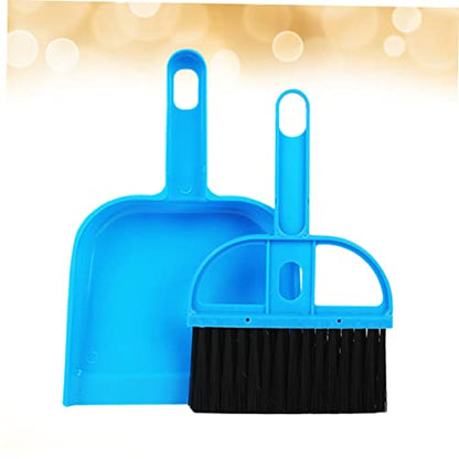 COLLBATH 3pcs Cage Cleaner Broom and Dustpan for Small Animals Portable Pet Cleaning Tool for Guinea Pigs Hamsters Chinchillas and Reptiles Efficient Habitat Maintenance