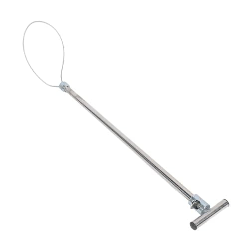 Hog Pig Catcher, Stainless Steel Animal Control Hog Pig Catcher Dog Catcher Pole Portable Animal Catcher Tools for Medium Sized Animals Reptiles (T Handle without Pull Rope 67cm)