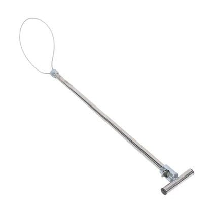 Hog Pig Catcher, Stainless Steel Animal Control Hog Pig Catcher Dog Catcher Pole Portable Animal Catcher Tools for Medium Sized Animals Reptiles (T Handle without Pull Rope 67cm)