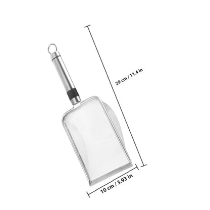 balacoo Reptile Litter Scoop Stainless Steel Sifting Shovel 1.5x1.5mm for Cat Litter and Small Pet Waste Cleaning in Terrariums and Indoor Use