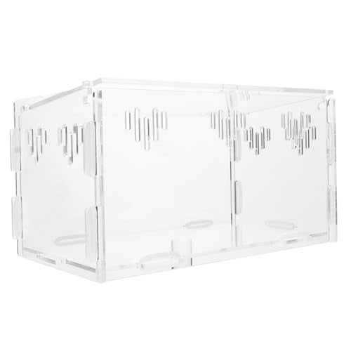 Acrylic Reptile Box for Bearded Dragon Turtle Spider Safe Eco-Friendly Removable Easy Assembly